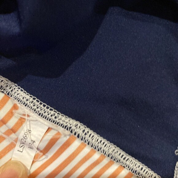 Lole Womens Top Medium Sleeveless Golf Athletic Collared Stretch Striped - Picture 6 of 6